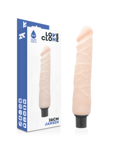 LOVECLONE - JANSEN VIBRADOR REALÍSTICO SELF LUBRICATION 26 CM -O- 4.2 CM