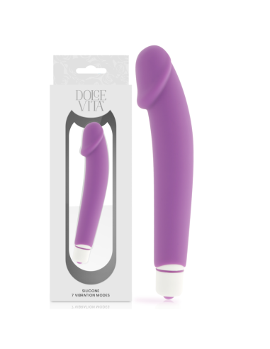 DOLCE VITA - REALISTIC VIBRADOR SILICONA LILA