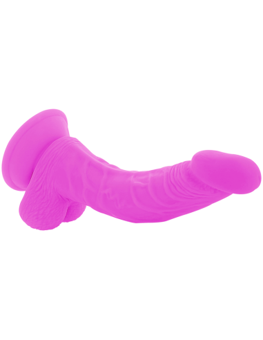 DIVERSIA - DILDO REALÍSTICO FLEXIBLE CON VIBRACIÓN LILA 21.5 CM -O- 4.5 CM