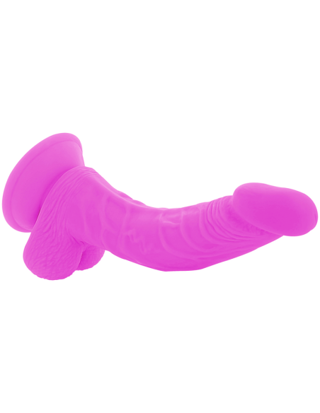DIVERSIA - DILDO REALÍSTICO FLEXIBLE CON VIBRACIÓN LILA 21.5 CM -O- 4.5 CM