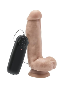 GET REAL - DILDO 12 CM CON TESTÍCULOS VIBRADOR NATURAL
