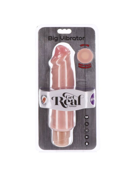 GET REAL - DUAL DENSITY BIG VIBRADOR 20,5 CM NATURAL