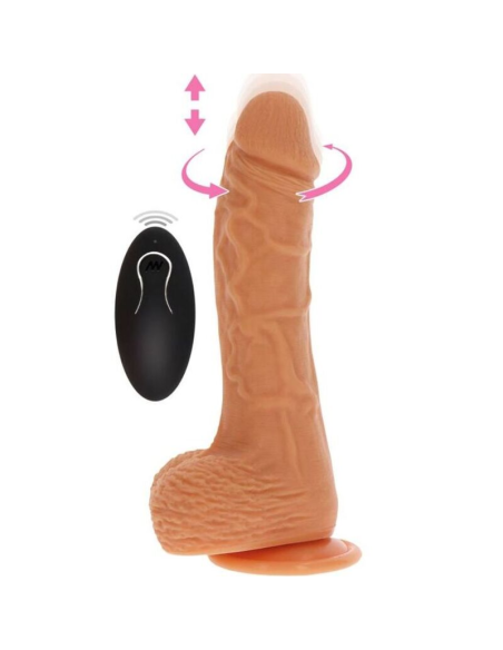 GET REAL - DILDO VIBRADOR ROTADOR UPandDOWN NATURAL