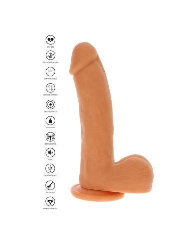 GET REAL - DILDO EMPUJE MAGNÉTICO PULSANTE NATURAL