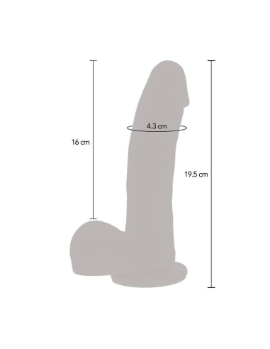GET REAL - DILDO EMPUJE MAGNÉTICO PULSANTE NATURAL