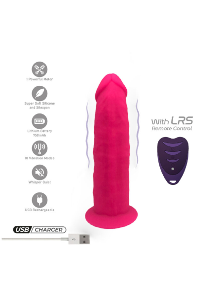 SILEXD - PENE REALÍSTICO MODELO 2 ROSA CONTROL REMOTO LRS 17 CM