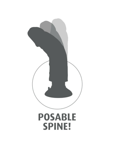 KING COCK - DILDO VIBRADOR 15.24 CM NATURAL