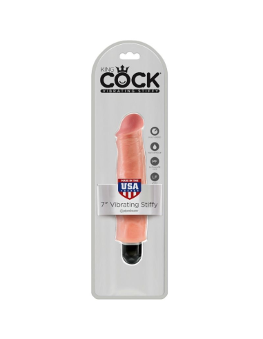 KING COCK - VIBRADOR REALÍSTICO STIFFY 17.8 CM NATURAL