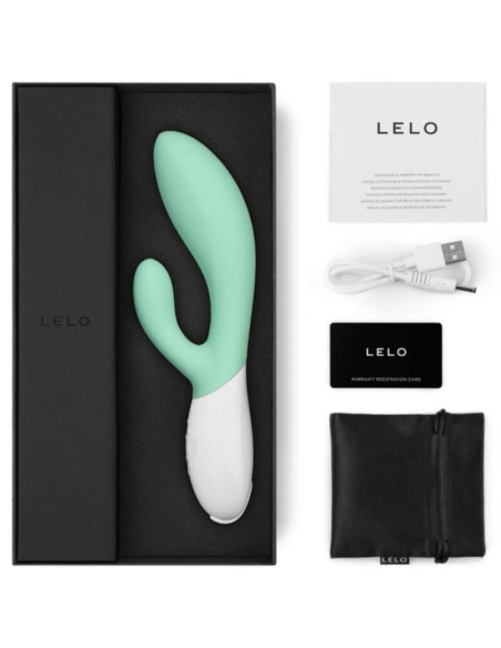 LELO - INA 3 VERDE VIBRADOR RABBIT LUJO VERDE AGUA