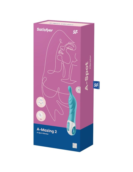 SATISFYER - AMAZING 2 VIBRADOR PUNTO A TURQUESA