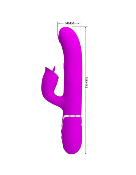 PRETTY LOVE - VIBRADOR RABBIT CON LICKING FUCSIA