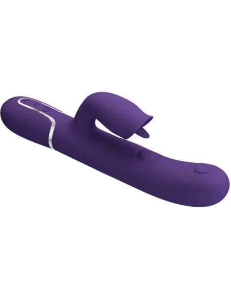 PRETTY LOVE - VIBRADOR RABBIT CON LICKING MORADO