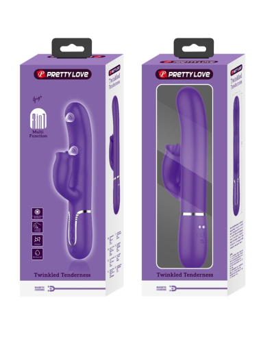 PRETTY LOVE - VIBRADOR RABBIT CON LICKING MORADO