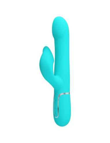 PRETTY LOVE - VIBRADOR RABBIT PERLAS VERDE AGUA