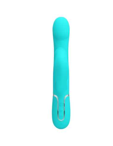 PRETTY LOVE - VIBRADOR RABBIT PERLAS VERDE AGUA