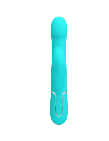 PRETTY LOVE - VIBRADOR RABBIT PERLAS VERDE AGUA