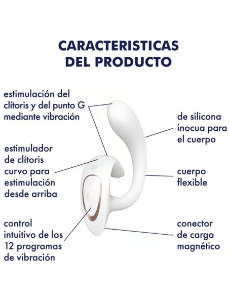 SATISFYER - G FOR GODDESS 1 VIBRADOR RABBIT BLANCO