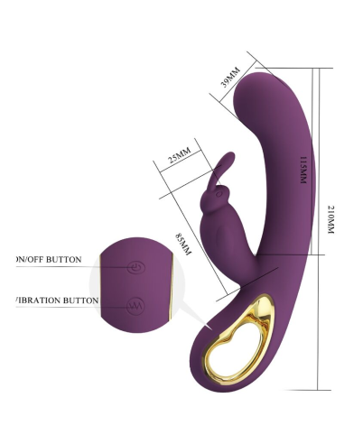 PRETTY LOVE - LIAM VIBRADOR RABBIT and ESTIMULADOR PUNTO G MORADO