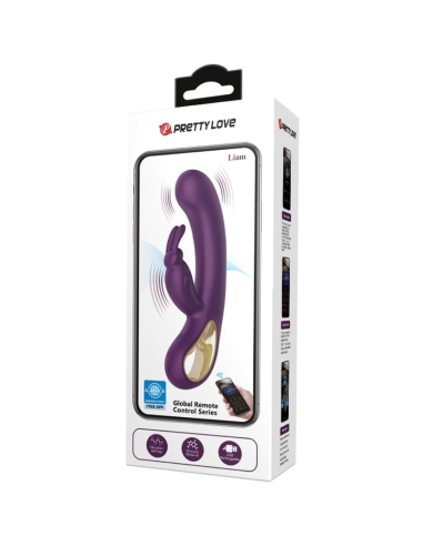 PRETTY LOVE - LIAM VIBRADOR RABBIT and ESTIMULADOR PUNTO G MORADO
