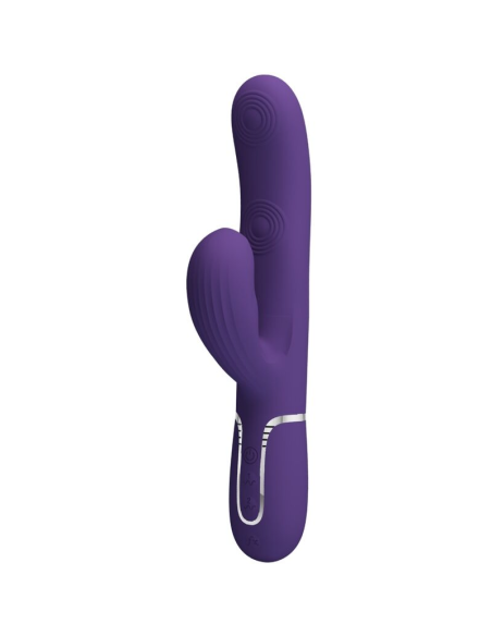 PRETTY LOVE - PERLITA VIBRADOR PUNTO G 3 EN 1 MULTIFUNCIÓN MORADO
