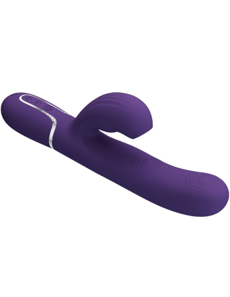 PRETTY LOVE - PERLITA VIBRADOR PUNTO G 3 EN 1 MULTIFUNCIÓN MORADO