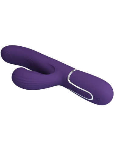 PRETTY LOVE - PERLITA VIBRADOR PUNTO G 3 EN 1 MULTIFUNCIÓN MORADO