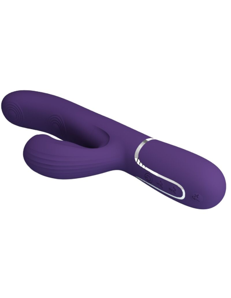 PRETTY LOVE - PERLITA VIBRADOR PUNTO G 3 EN 1 MULTIFUNCIÓN MORADO