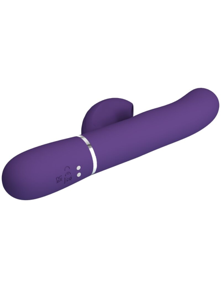 PRETTY LOVE - PERLITA VIBRADOR PUNTO G 3 EN 1 MULTIFUNCIÓN MORADO