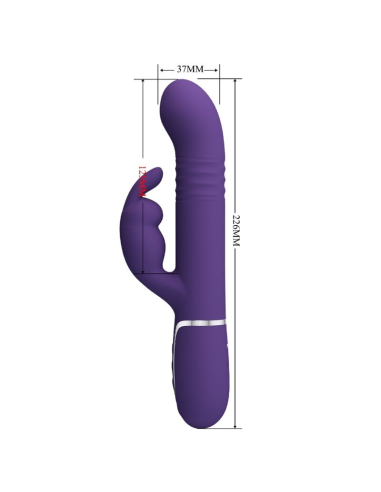 PRETTY LOVE - COALE VIBRADOR RABBIT 4 EN 1 MORADO