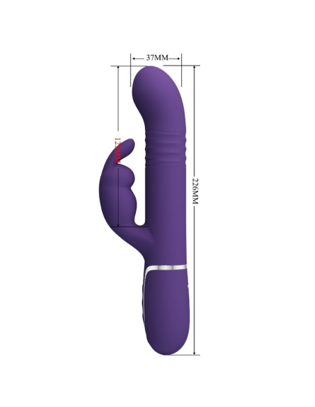 PRETTY LOVE - COALE VIBRADOR RABBIT 4 EN 1 MORADO