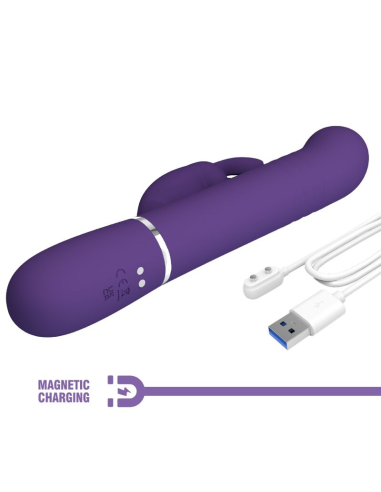 PRETTY LOVE - COALE VIBRADOR RABBIT 4 EN 1 MORADO
