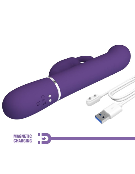 PRETTY LOVE - COALE VIBRADOR RABBIT 4 EN 1 MORADO