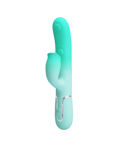 PRETTY LOVE - GIGI VIBRADOR RABBIT MULTIFUNCIÓN VERDE AGUA