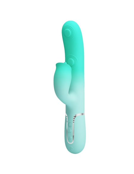 PRETTY LOVE - GIGI VIBRADOR RABBIT MULTIFUNCIÓN VERDE AGUA