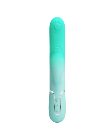 PRETTY LOVE - GIGI VIBRADOR RABBIT MULTIFUNCIÓN VERDE AGUA