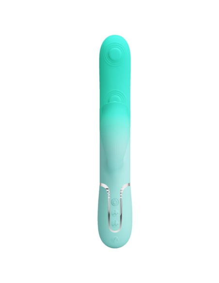 PRETTY LOVE - GIGI VIBRADOR RABBIT MULTIFUNCIÓN VERDE AGUA