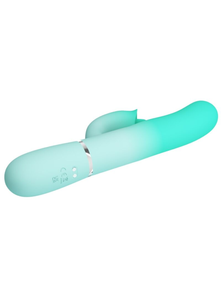 PRETTY LOVE - GIGI VIBRADOR RABBIT MULTIFUNCIÓN VERDE AGUA