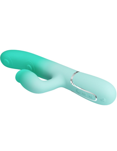 PRETTY LOVE - GIGI VIBRADOR RABBIT MULTIFUNCIÓN VERDE AGUA