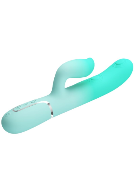PRETTY LOVE - GIGI VIBRADOR RABBIT MULTIFUNCIÓN VERDE AGUA