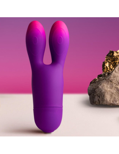 ROCKS- OFF - GLO-GIRL BUNNY VIBRADOR FLEXIBLE MORADO
