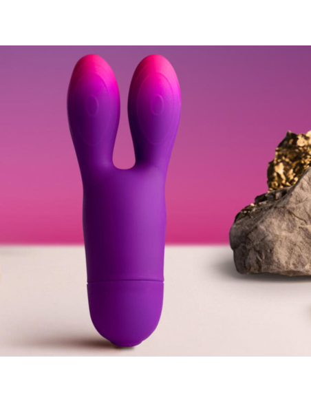 ROCKS- OFF - GLO-GIRL BUNNY VIBRADOR FLEXIBLE MORADO