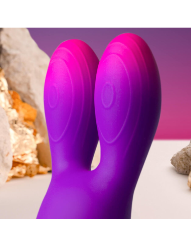 ROCKS- OFF - GLO-GIRL BUNNY VIBRADOR FLEXIBLE MORADO