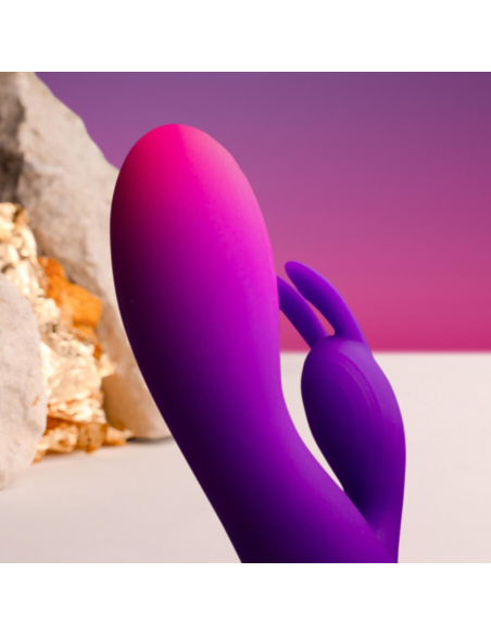 ROCKS- OFF - GLO- GIRL VIBRADOR RABBIT MORADO