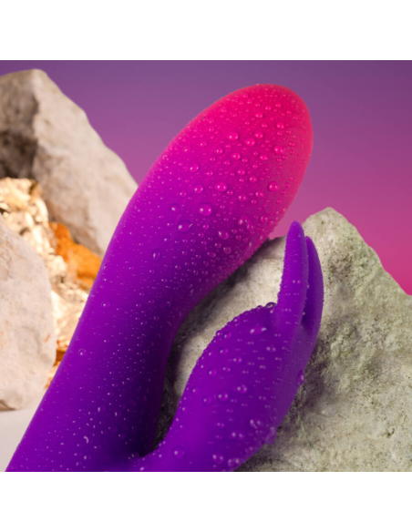 ROCKS- OFF - GLO- GIRL VIBRADOR RABBIT MORADO