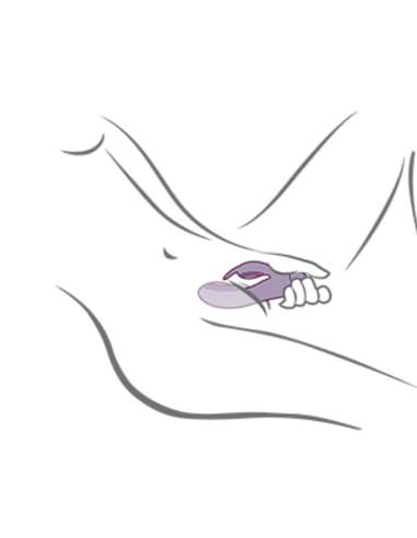 ROCKS- OFF - GLO- GIRL VIBRADOR RABBIT MORADO