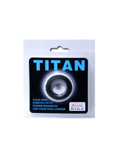 BAILE - TITAN COCKRING BLACK 1.9 CM