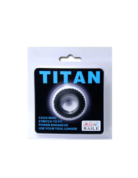 BAILE - TITAN COCKRING BLACK 1.9 CM
