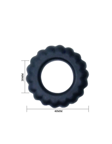 BAILE - TITAN COCKRING BLACK 2 CM