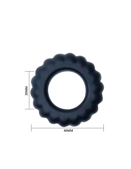 BAILE - TITAN COCKRING BLACK 2 CM
