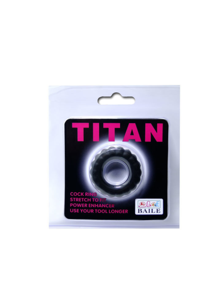 BAILE - TITAN COCKRING BLACK 2 CM